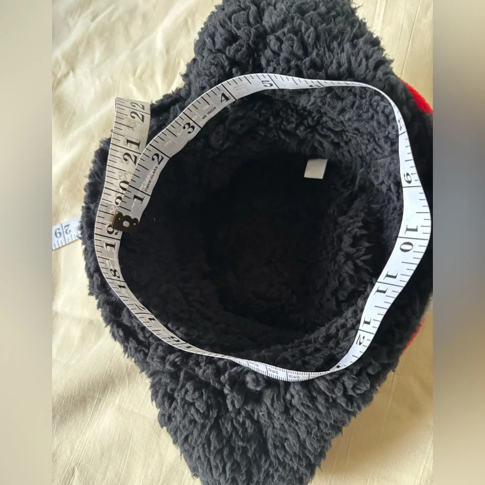 Target Red/Black Geometric Kids style Cap Hat Winter only measurements